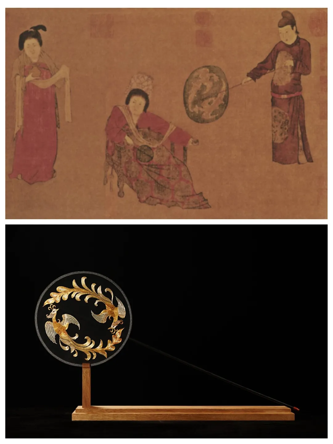 陕西法门寺地宫出土的蹙金织物让世人看到了真正的唐代宫廷刺绣,这种